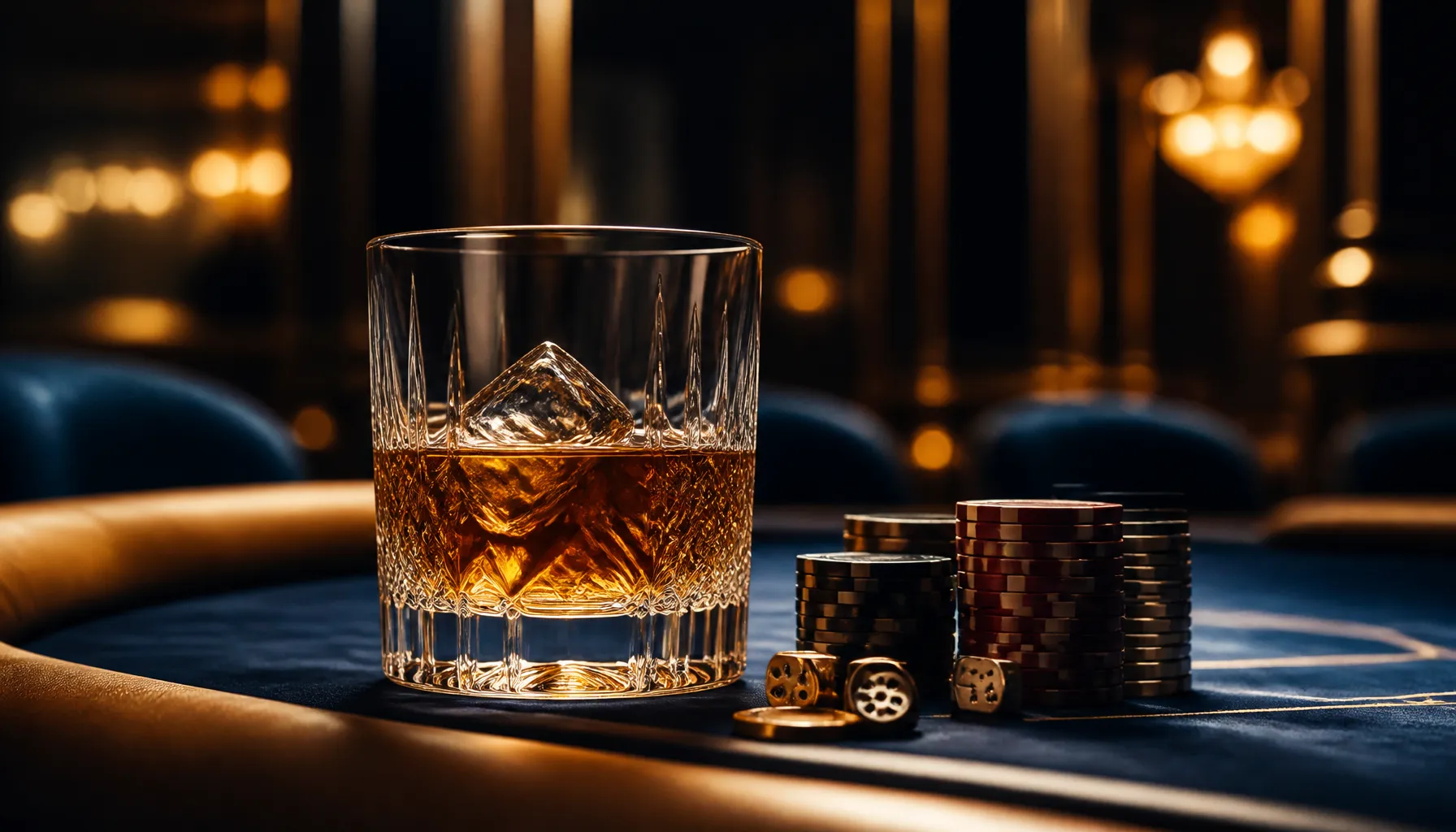 Cinematic close-up of gleaming gold coins scattered on deep emerald velvet, dramatic warm spotlight, premium casino luxury ae