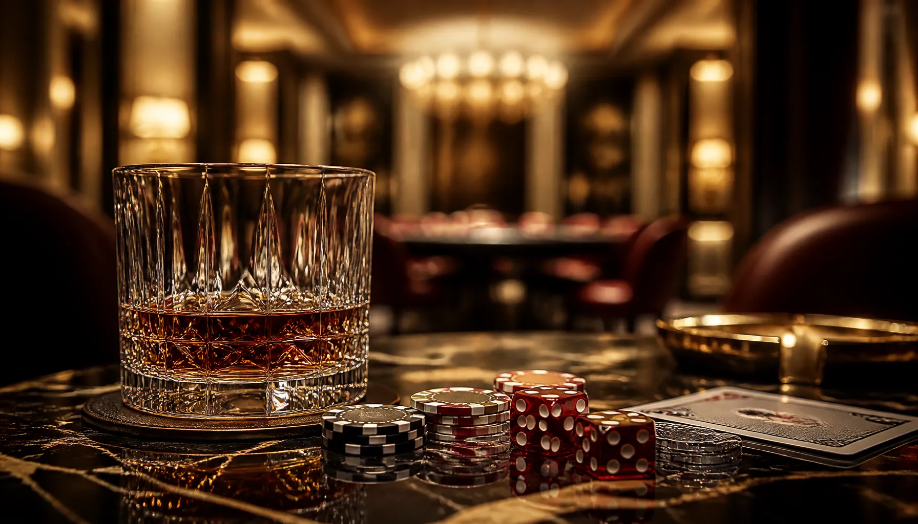 Cinematic close-up of gleaming gold coins scattered on deep emerald velvet, dramatic warm spotlight, premium casino luxury ae