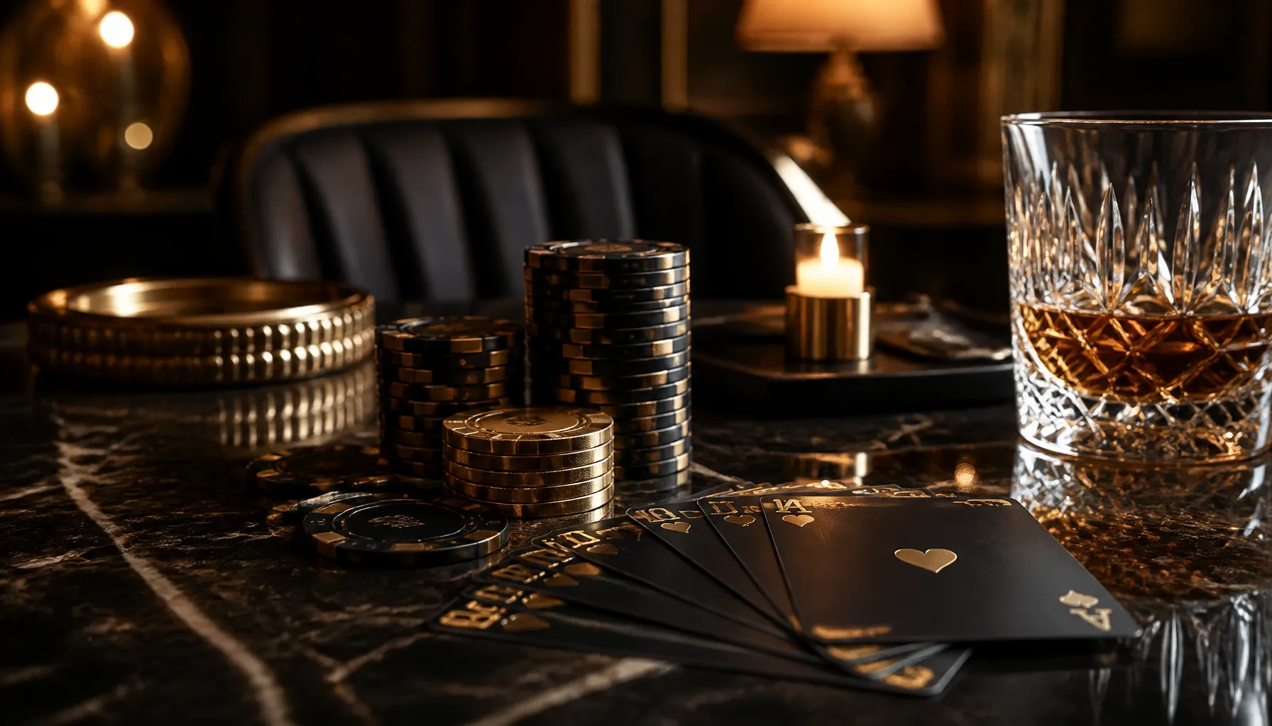 Cinematic close-up of gleaming gold coins scattered on deep emerald velvet, dramatic warm spotlight, premium casino luxury ae